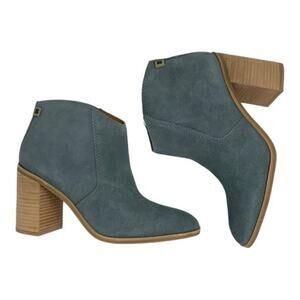 Lucky Brand Pellyon Stack Heel Bootie Castle Rock Gray Size 8.5 NWT $149 MSRP